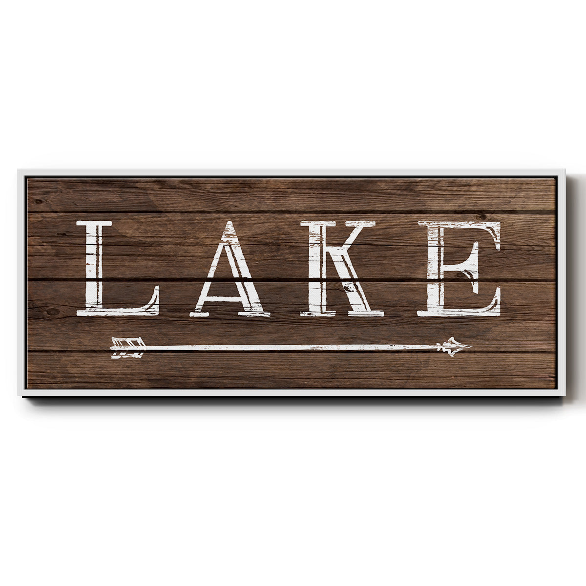 To the Lake - Floater Framed Canvas Print
