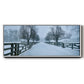 Snowy Road II - Floater Framed Canvas Print