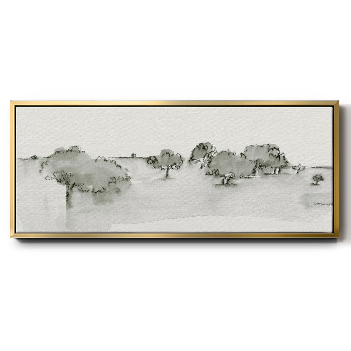 Scenic Scribble I - Floater Framed Canvas Print