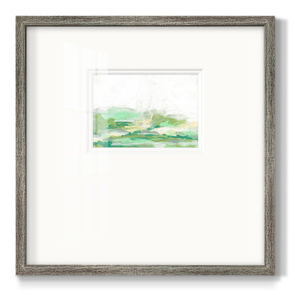 Green Mist Vista I Premium Framed Print Double Matboard