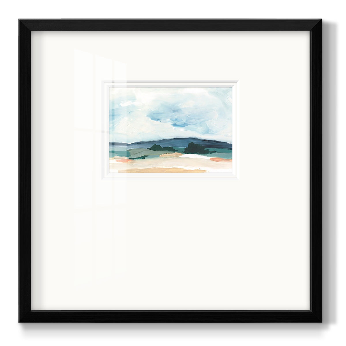 Pastel Vista II - Double Matboard Framed Print