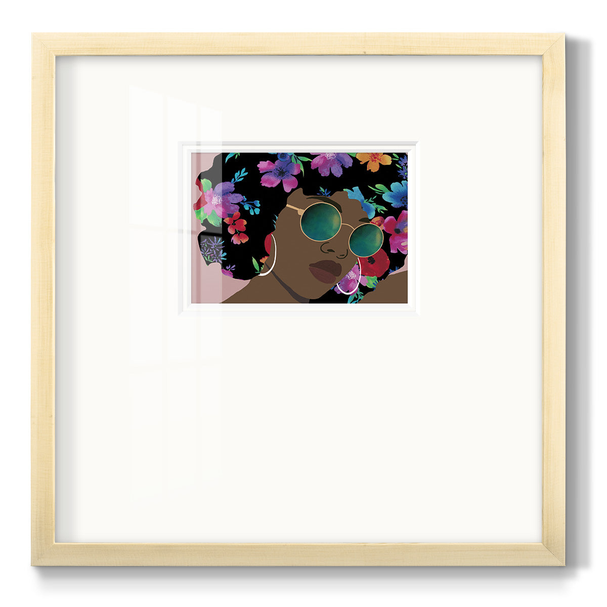 Butterfly Diva II - Double Matboard Framed Print