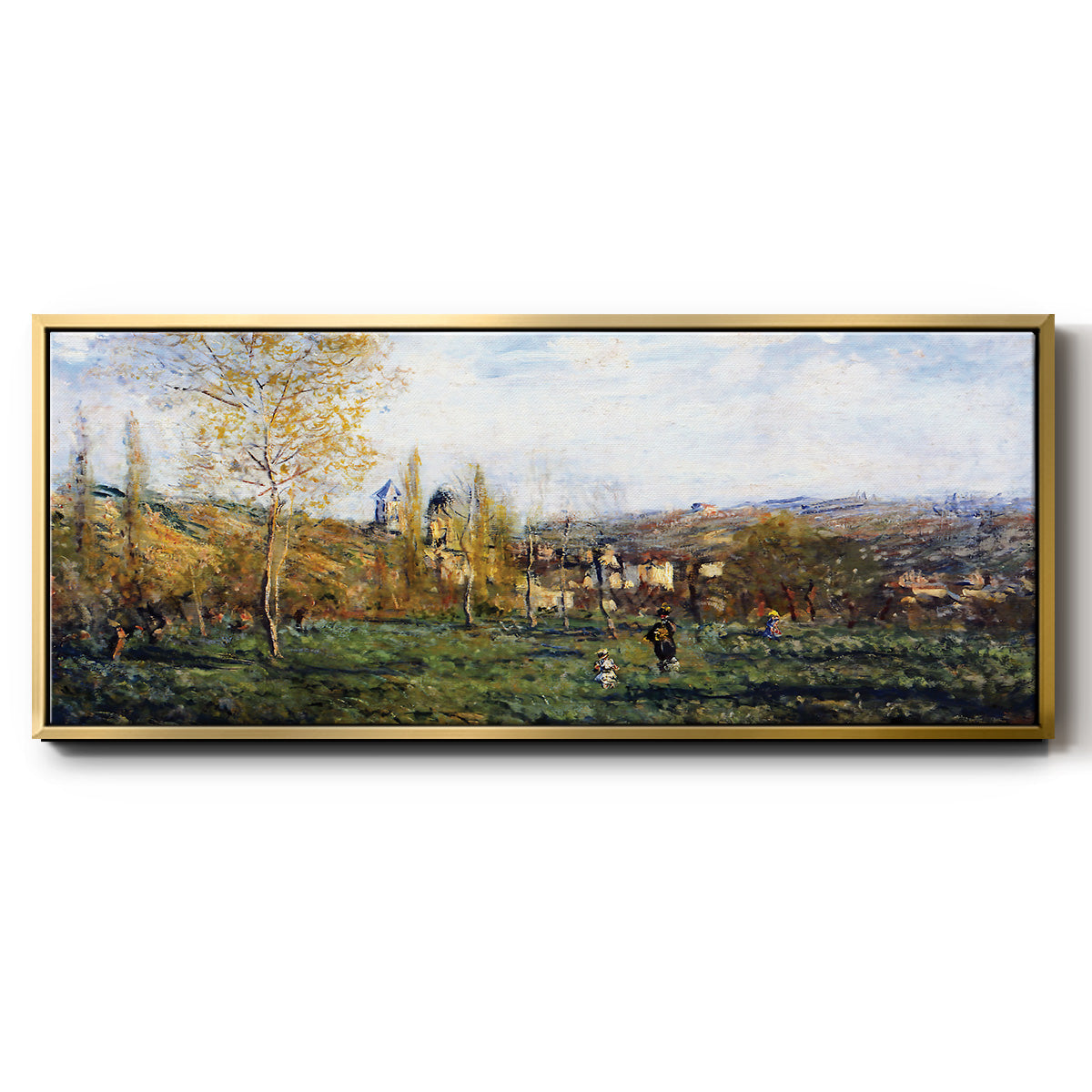 Springtime in Vétheuil, 1880 - Floater Framed Canvas Print