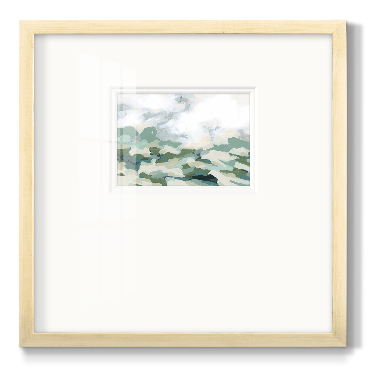 Verdant Hillside II - Double Matboard Framed Print