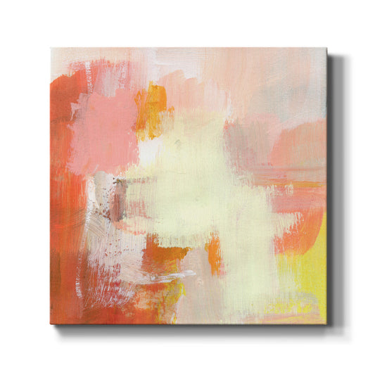 Yellow and Blush III - Canvas Art Print