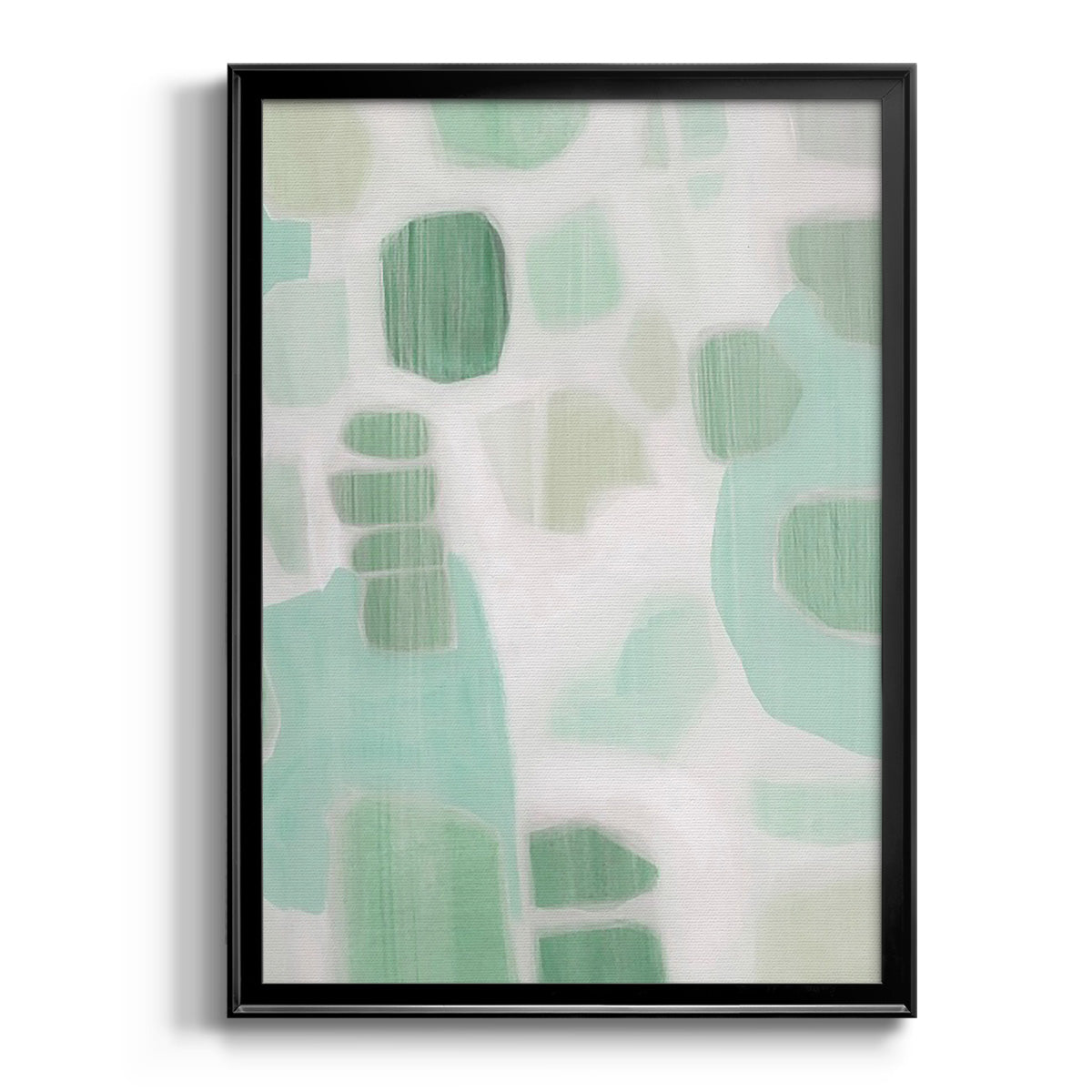 River Shapes I - Modern Framed Canvas Print