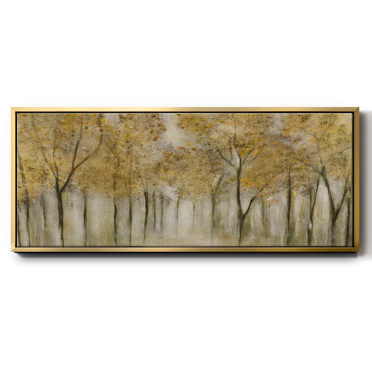 Golden Spring - Floater Framed Canvas Print