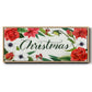 Christmas Flora Wreath Collection D - Floater Framed Canvas Print