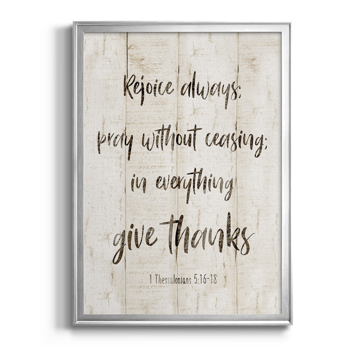 Rejoice Always - Modern Framed Canvas Print