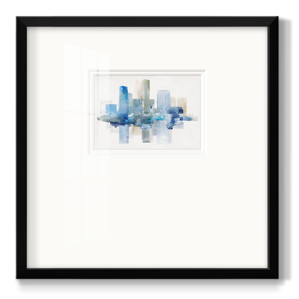 Soft Skyline II - Double Matboard Framed Print