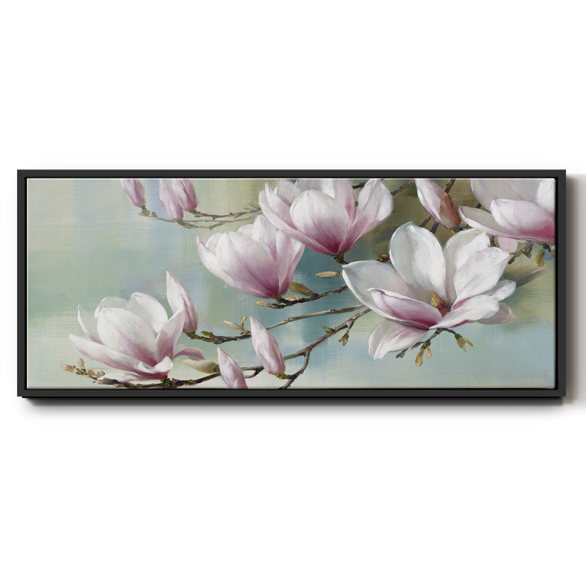 Magnolia Morning - Floater Framed Canvas Print