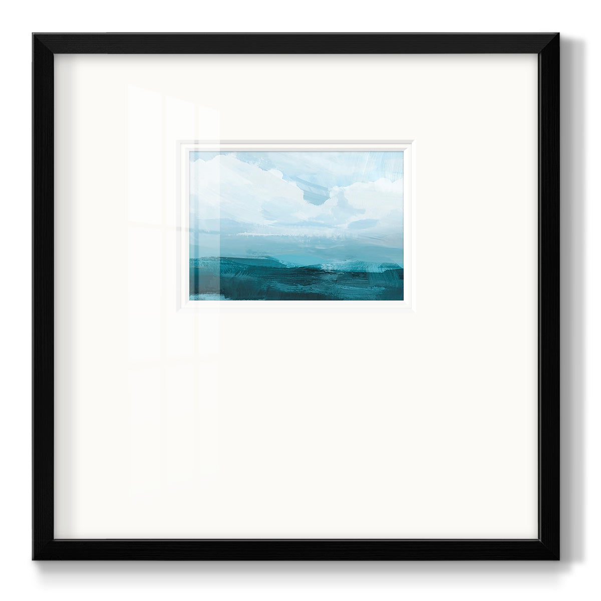 Azure Rising III Premium Framed Print Double Matboard