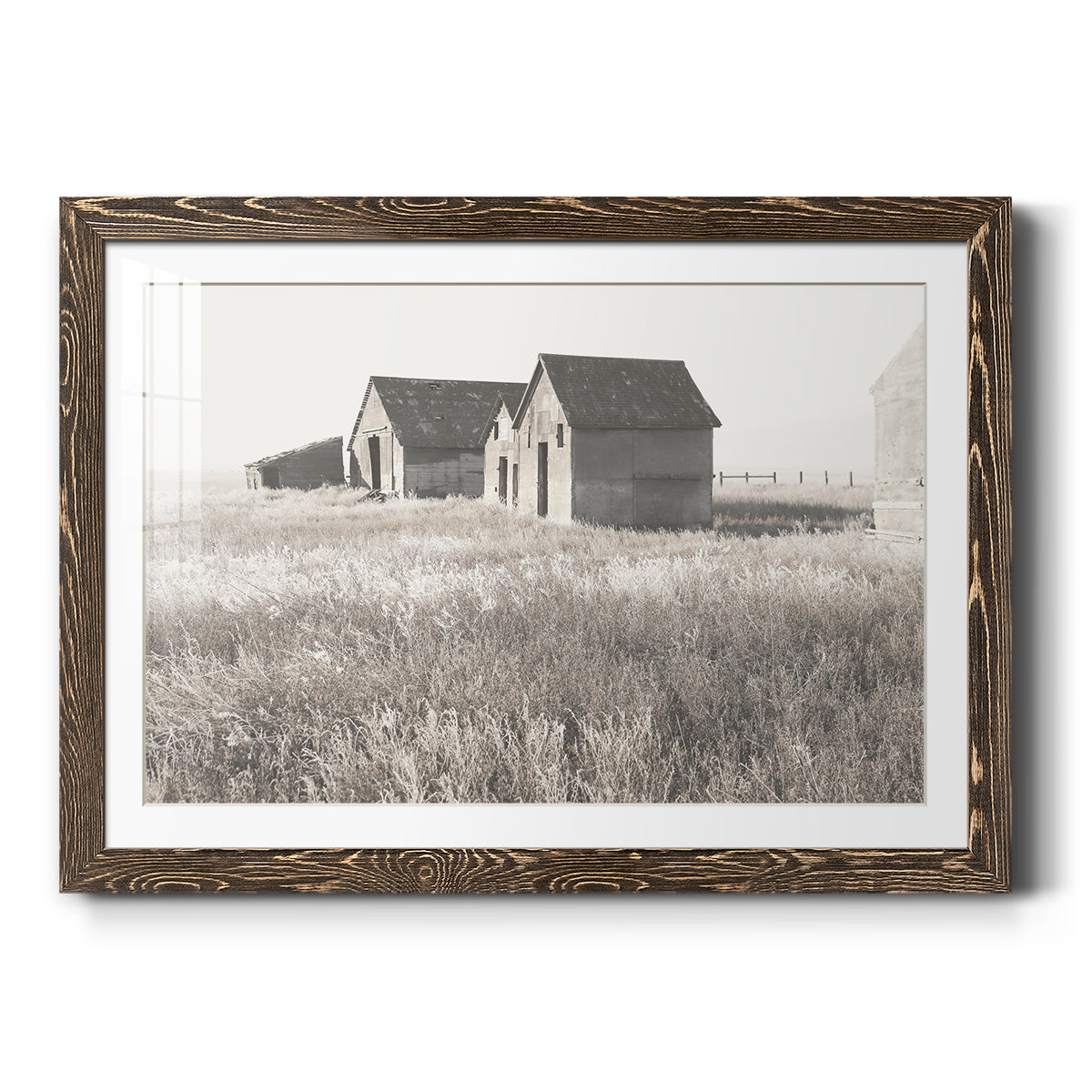 Neutral Barn - Barnwood Framed Art Print