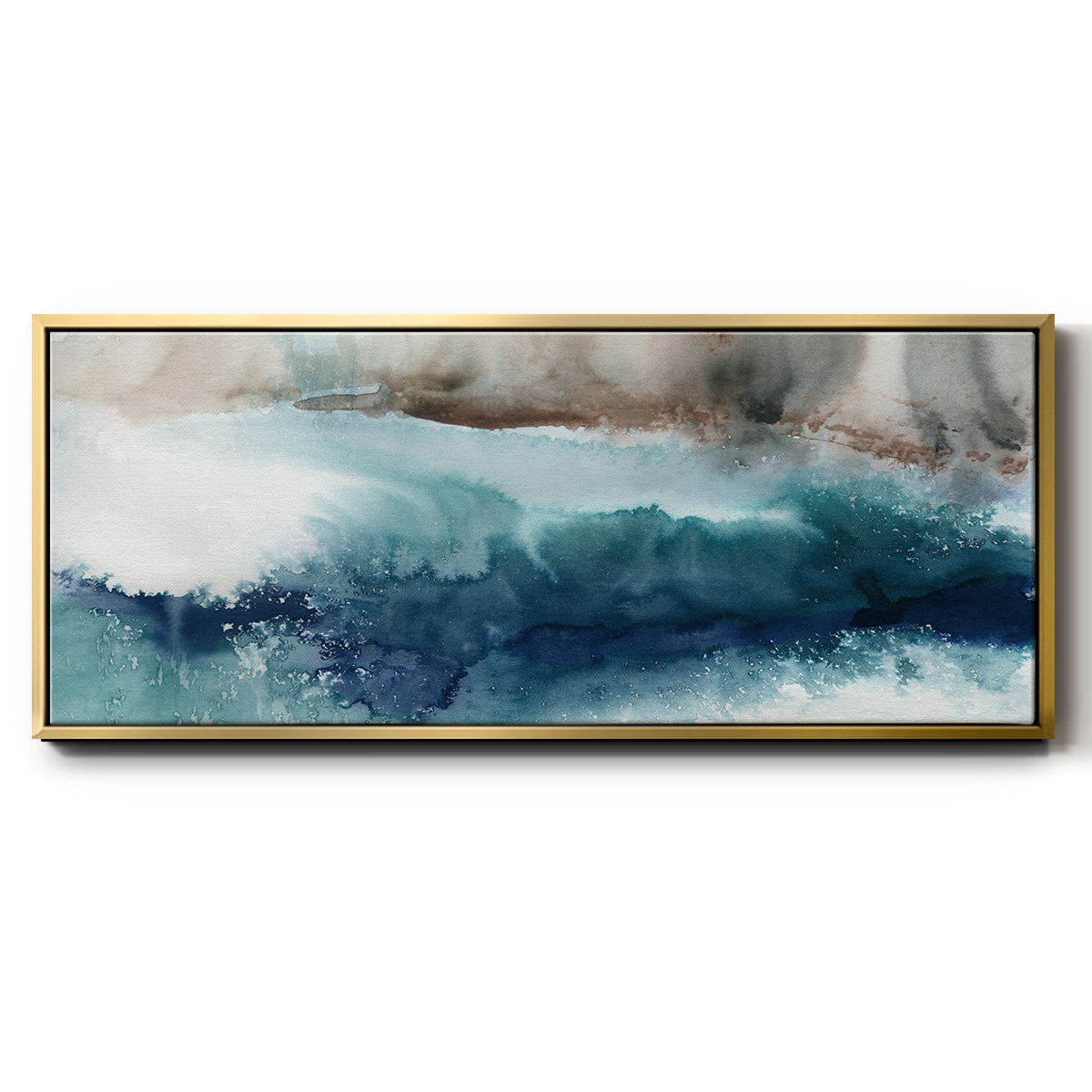 Shifting Seashore - Floater Framed Canvas Print
