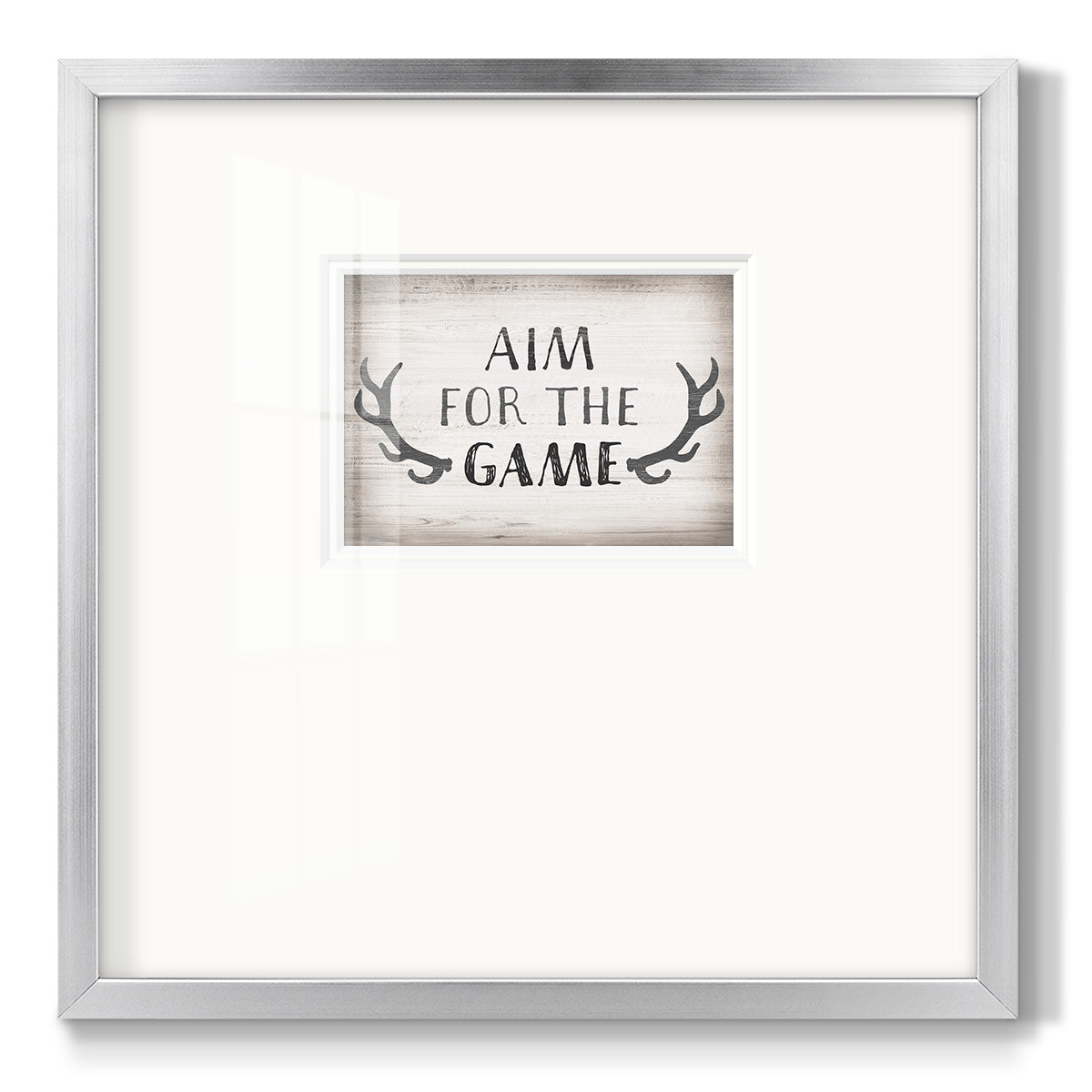 Aim Game Premium Framed Print Double Matboard