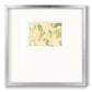 Verdant Floral Abstract I - Double Matboard Framed Print