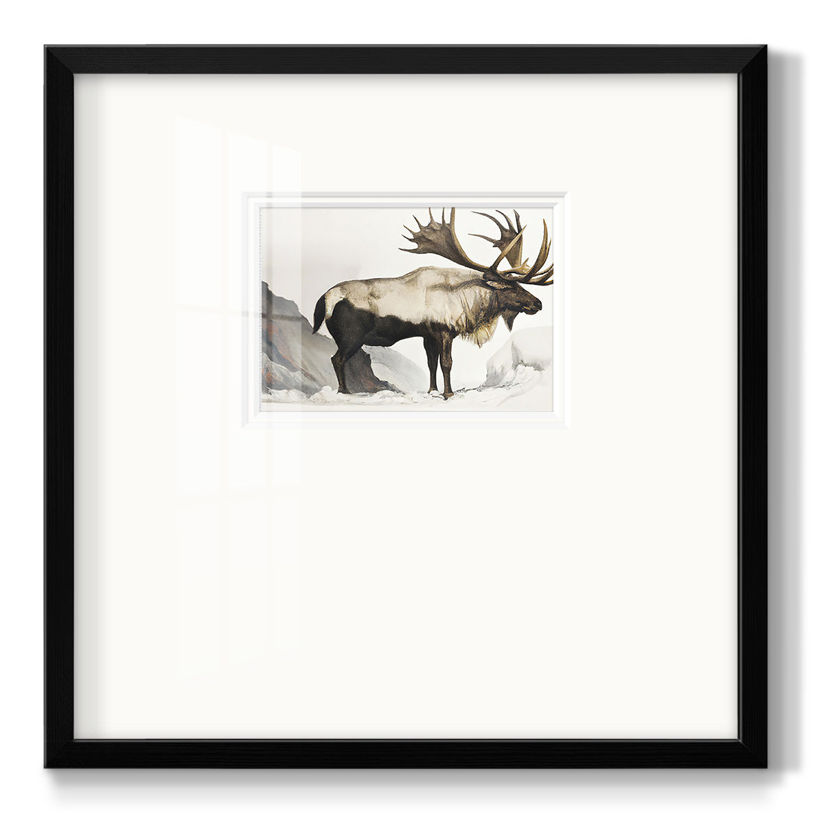 Elk Mounrtain - Double Matboard Framed Print