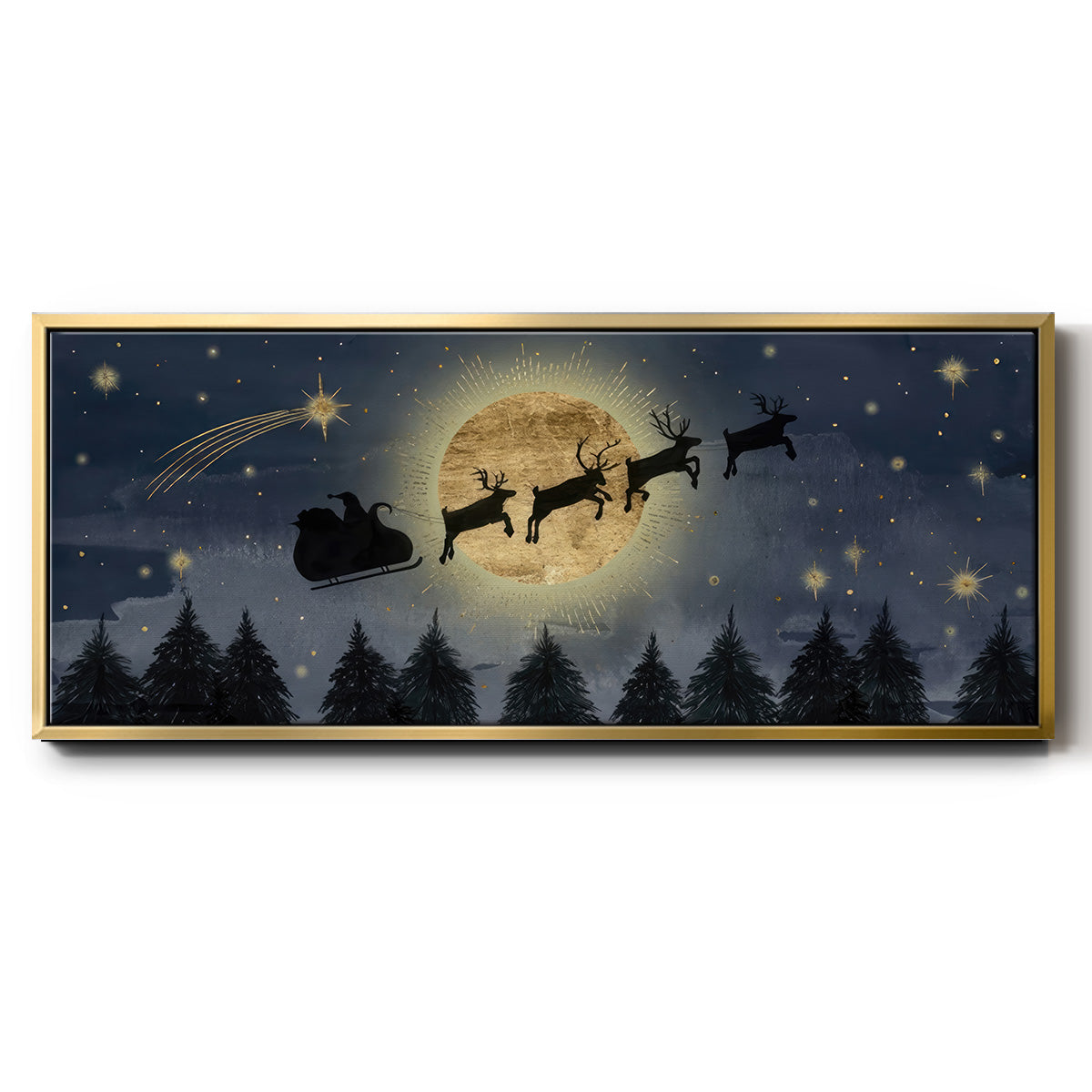 Celestial Christmas Collection D - Floater Framed Canvas Print