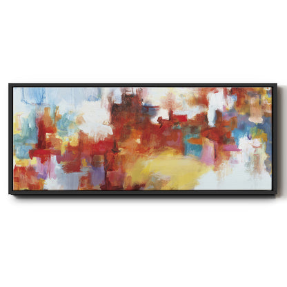 City Night II  - Floater Framed Canvas Print