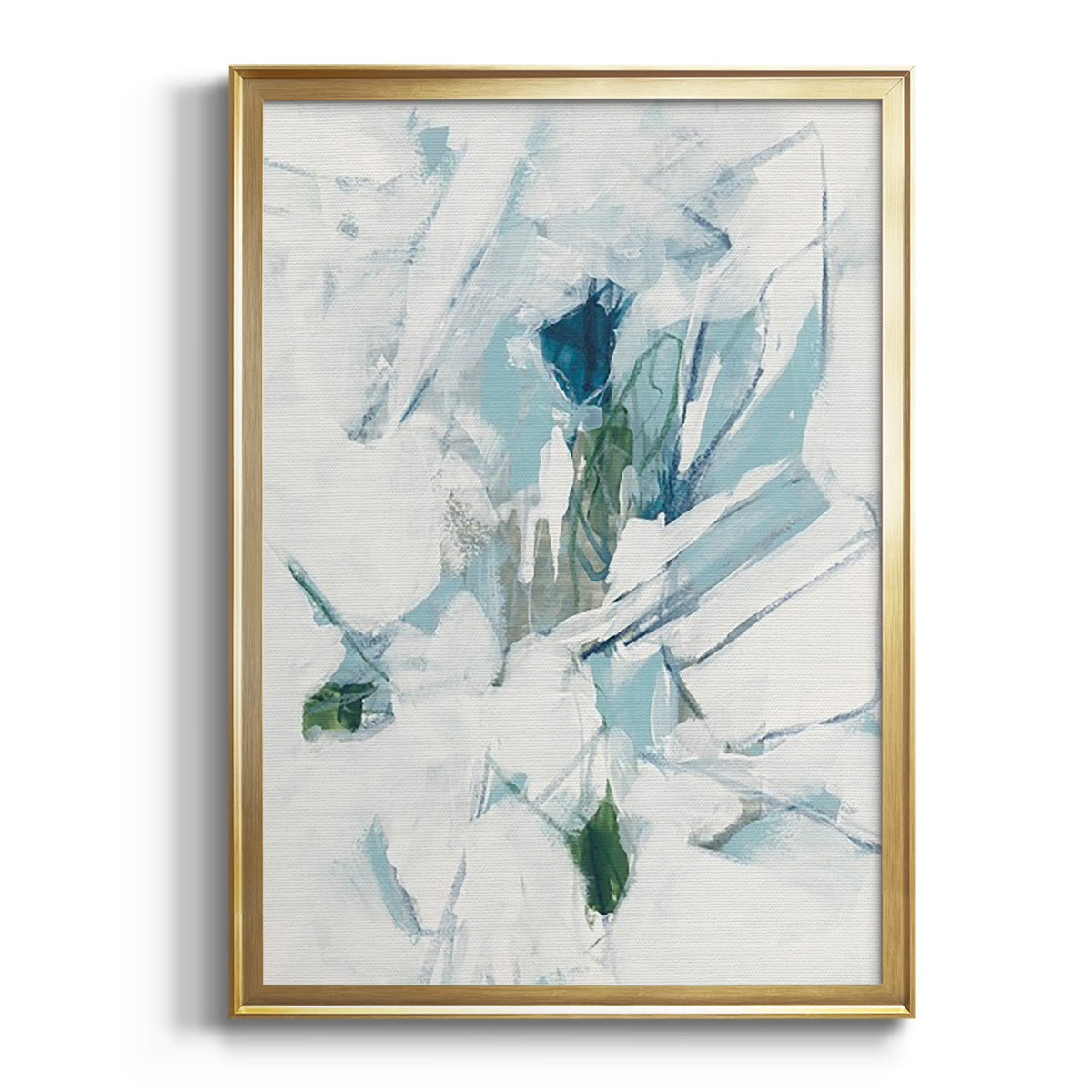 Ice Cavern IV - Modern Framed Canvas Print
