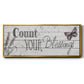 Count Your Blessings - Floater Framed Canvas Print