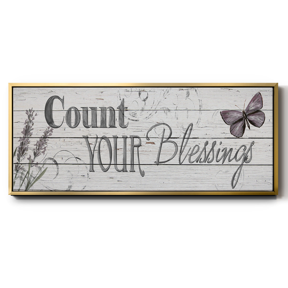 Count Your Blessings - Floater Framed Canvas Print