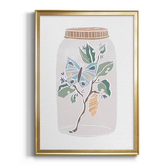 Nature Jar II - Modern Framed Canvas Print