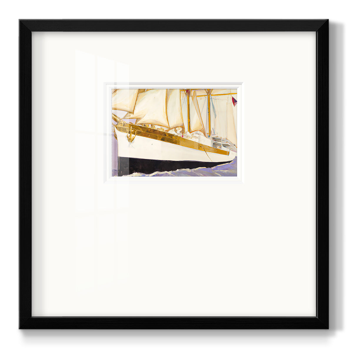 Godlen Sail V - Double Matboard Framed Print