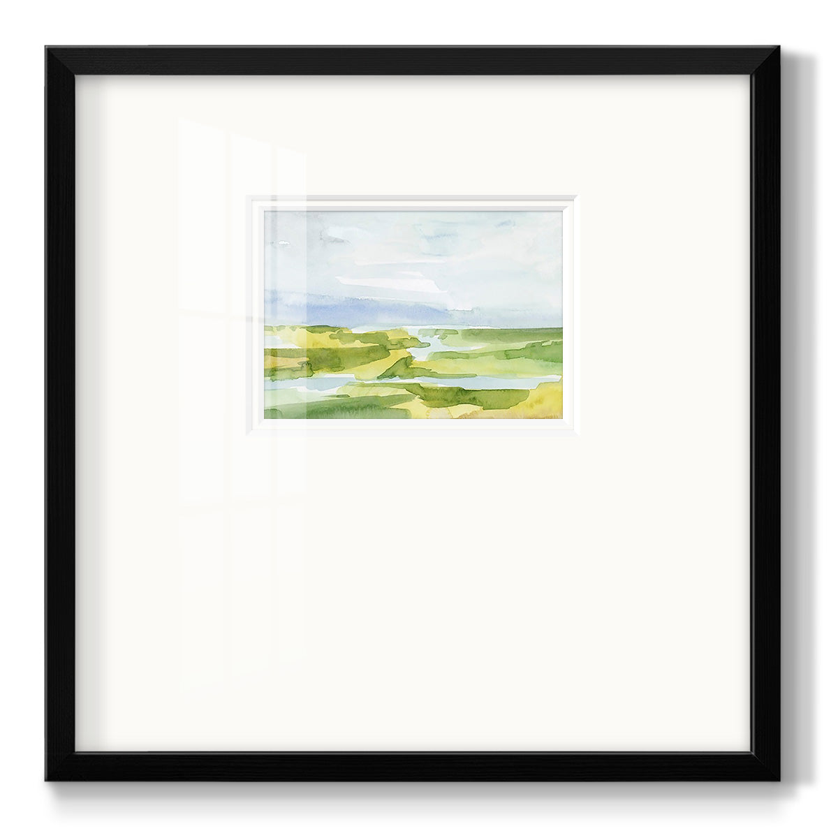 Watery Lowlands III Premium Framed Print Double Matboard