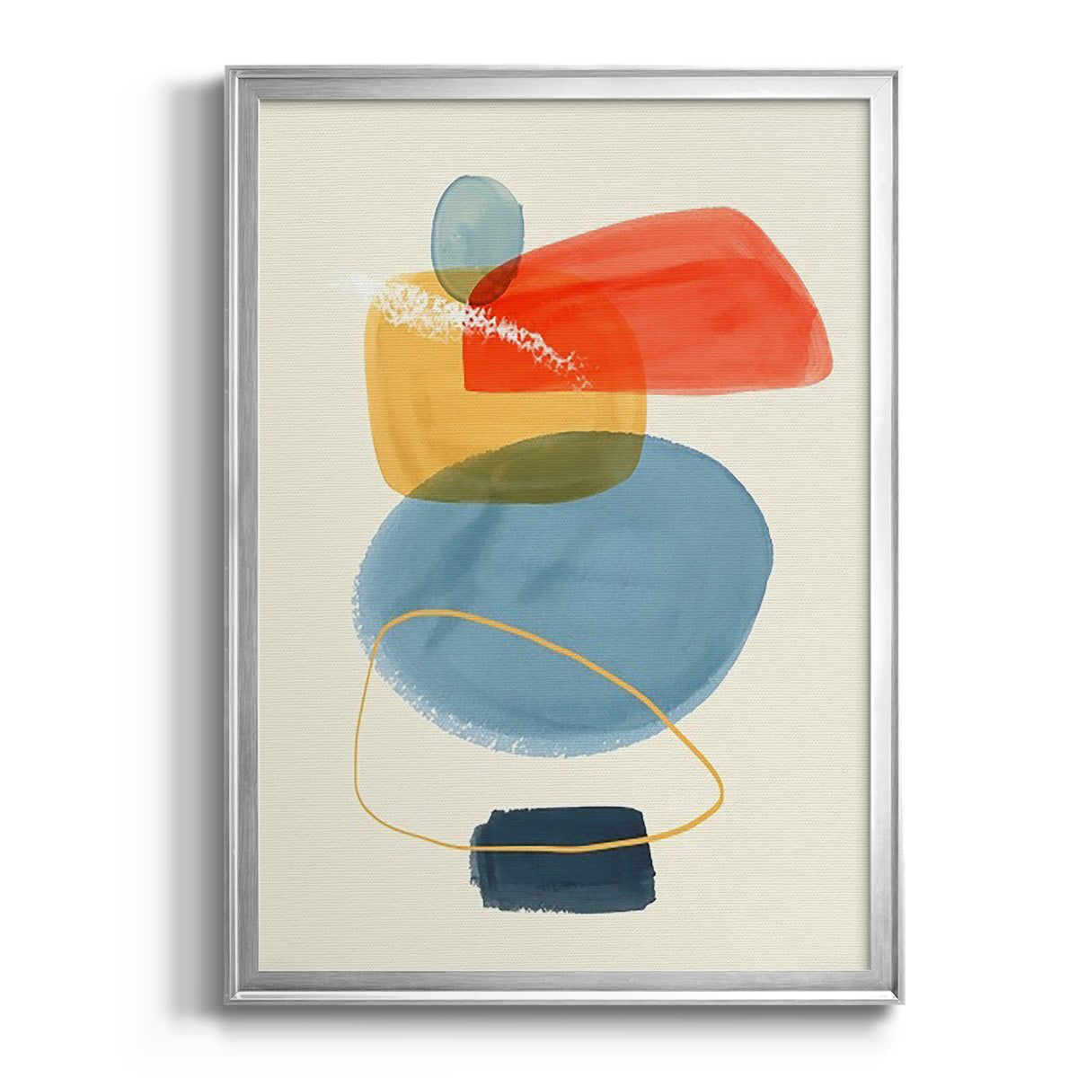 Bright Color Bundle I - Modern Framed Canvas Print