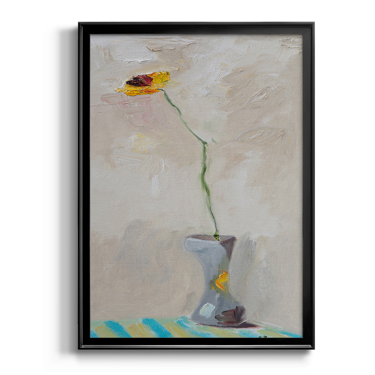 Single & Ready to Mingle - Modern Framed Canvas Print