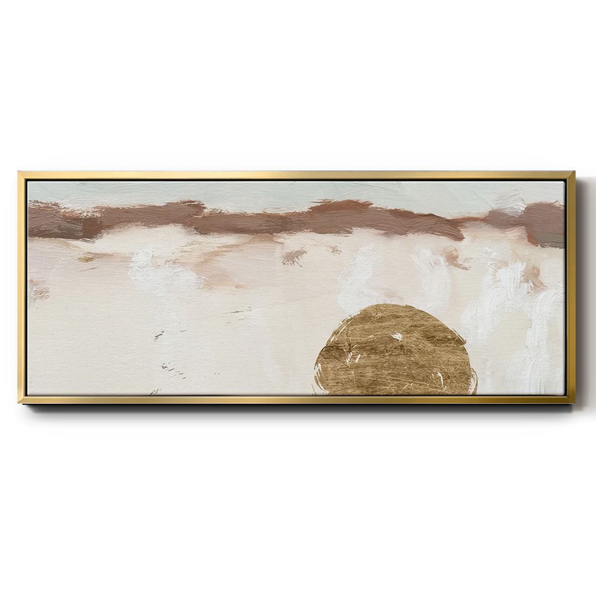 Winter Medallion III - Floater Framed Canvas Print