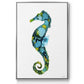 Seahorse Framed Premium Gallery Wrapped Canvas - Ready to Hang