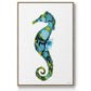 Seahorse Framed Premium Gallery Wrapped Canvas - Ready to Hang