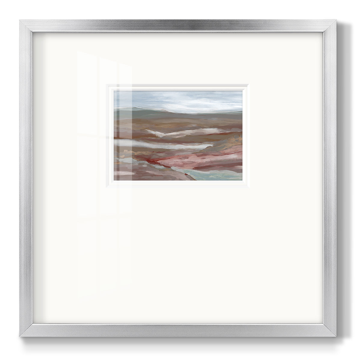 Valley of Fall - Double Matboard Framed Print