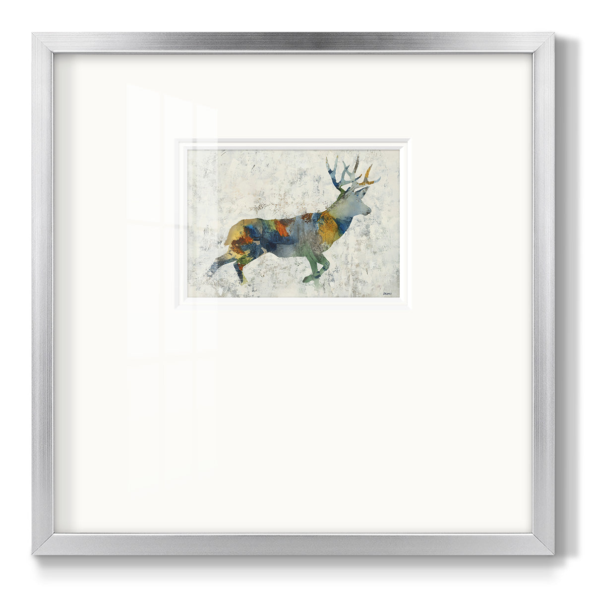 Deer Totem - Double Matboard Framed Print