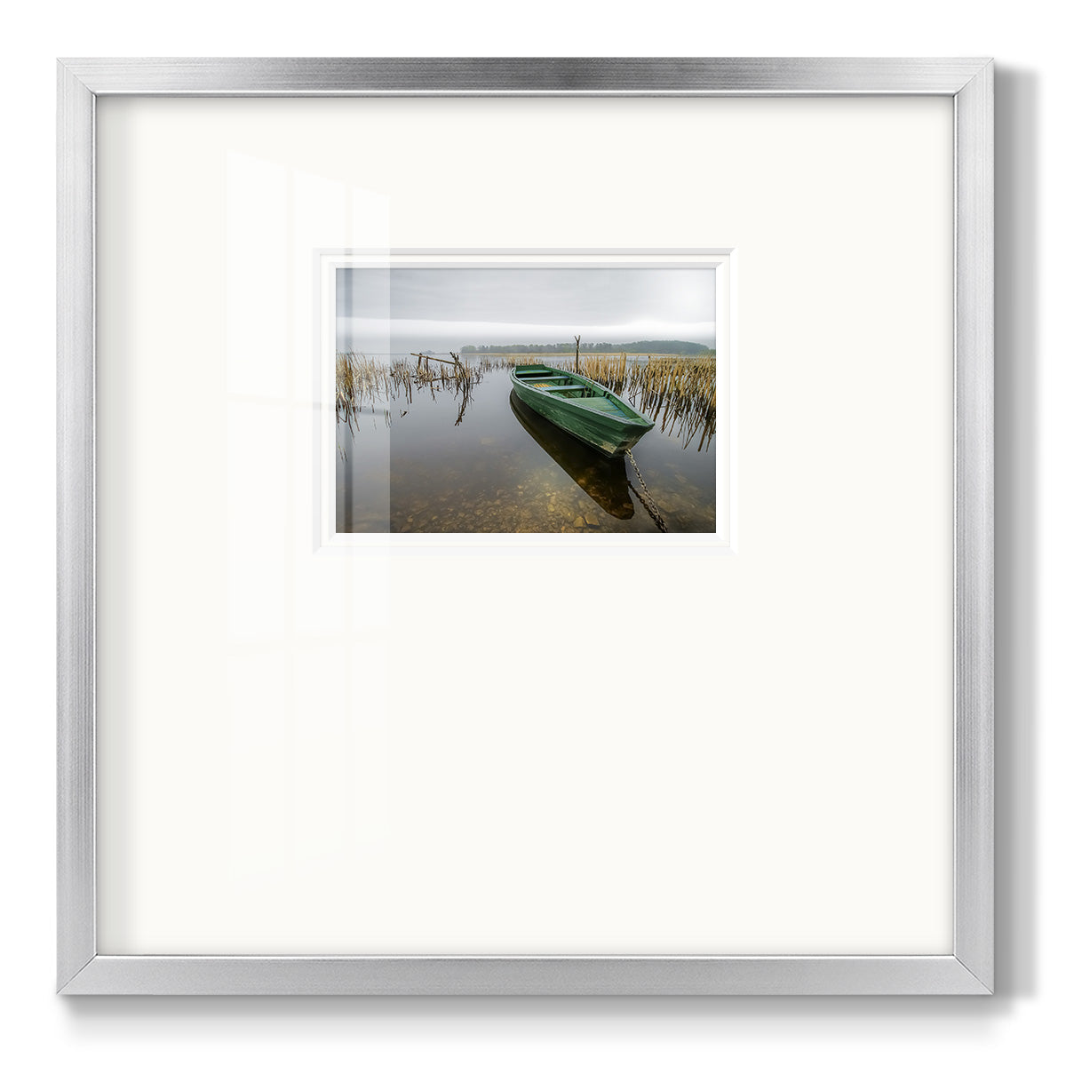 Green One Premium Framed Print Double Matboard