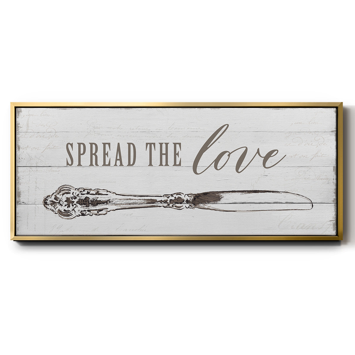 Spread the Love - Floater Framed Canvas Print