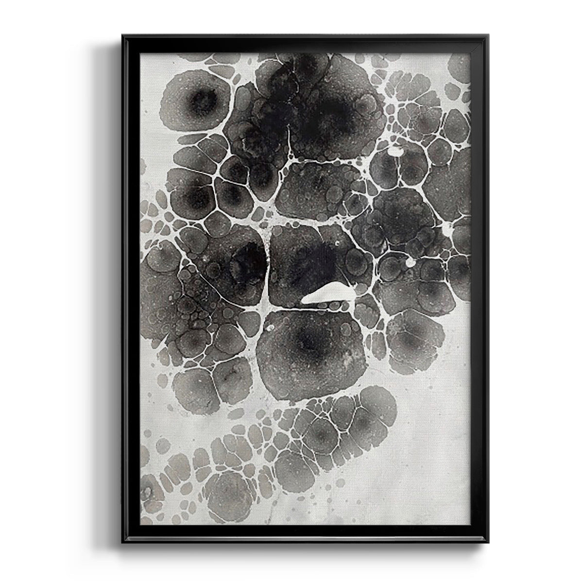 Marbling XII - Modern Framed Canvas Print