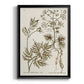 Sepia Botanical Journal III - Modern Framed Canvas Print