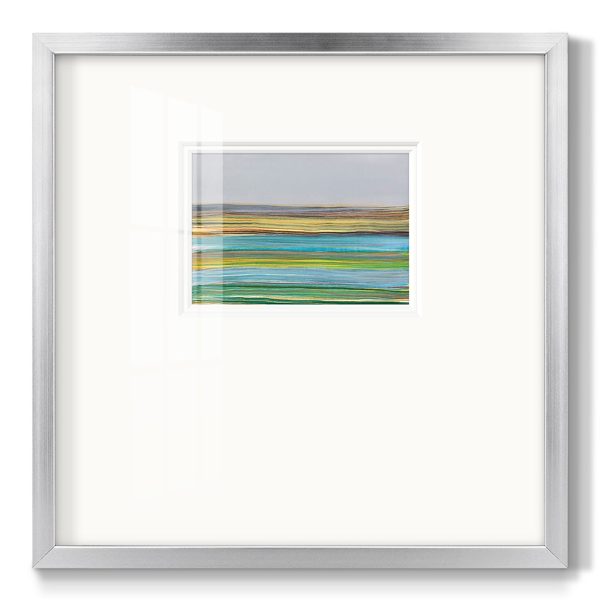 Parallel Striae I - Double Matboard Framed Print
