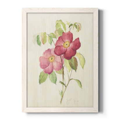 Dusty Rose II - Premium Canvas Framed in Barnwood - Ready to Hang