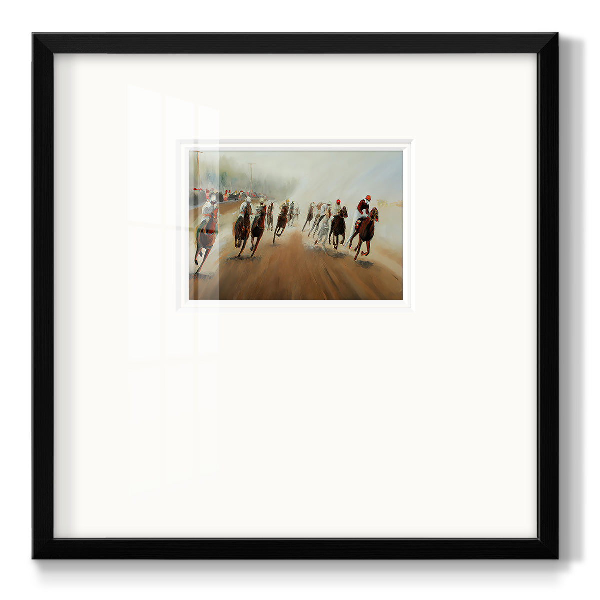 Around the Corner Premium Framed Print Double Matboard