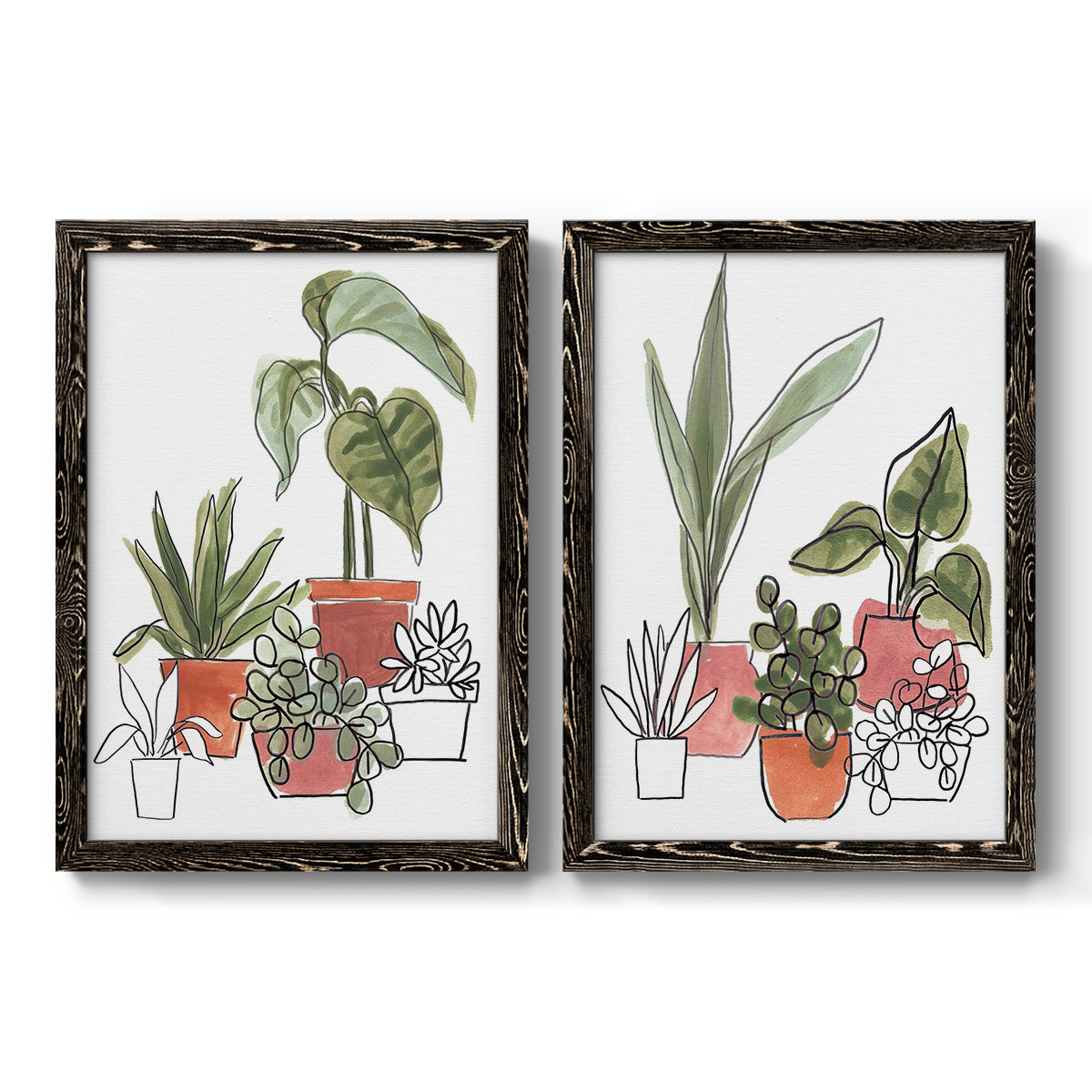 Home Grown I - Barnwood Framed Canvas Set