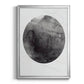 Graphite Moon I - Modern Framed Canvas Print