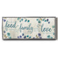 Food Family Love - Floater Framed Canvas Print
