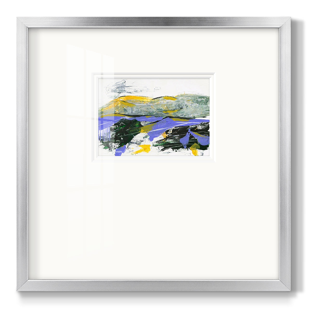 Silent Mountain IV - Double Matboard Framed Print