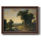 Traditional pastoral landscape painting by Asher Brown Durand printed on canvas in an ornate bronzed mahogany wood frame.