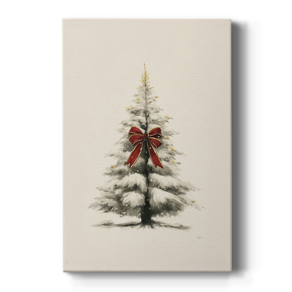 Mistletoe of Frostlit Carol - Canvas Art Print