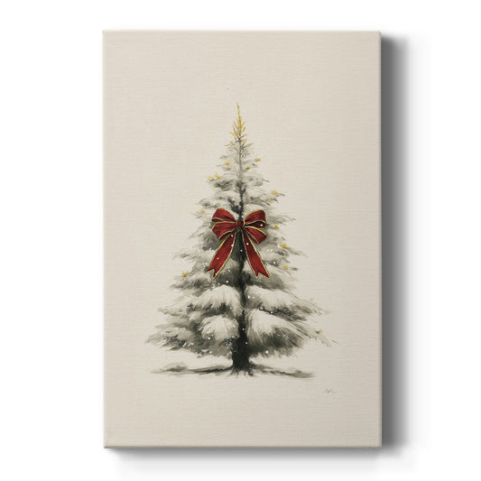 Mistletoe of Frostlit Carol - Canvas Art Print